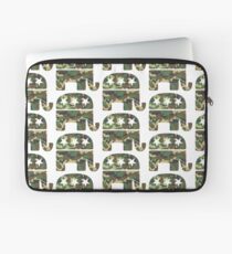 Camouflage Republican Elephant Laptop Sleeve