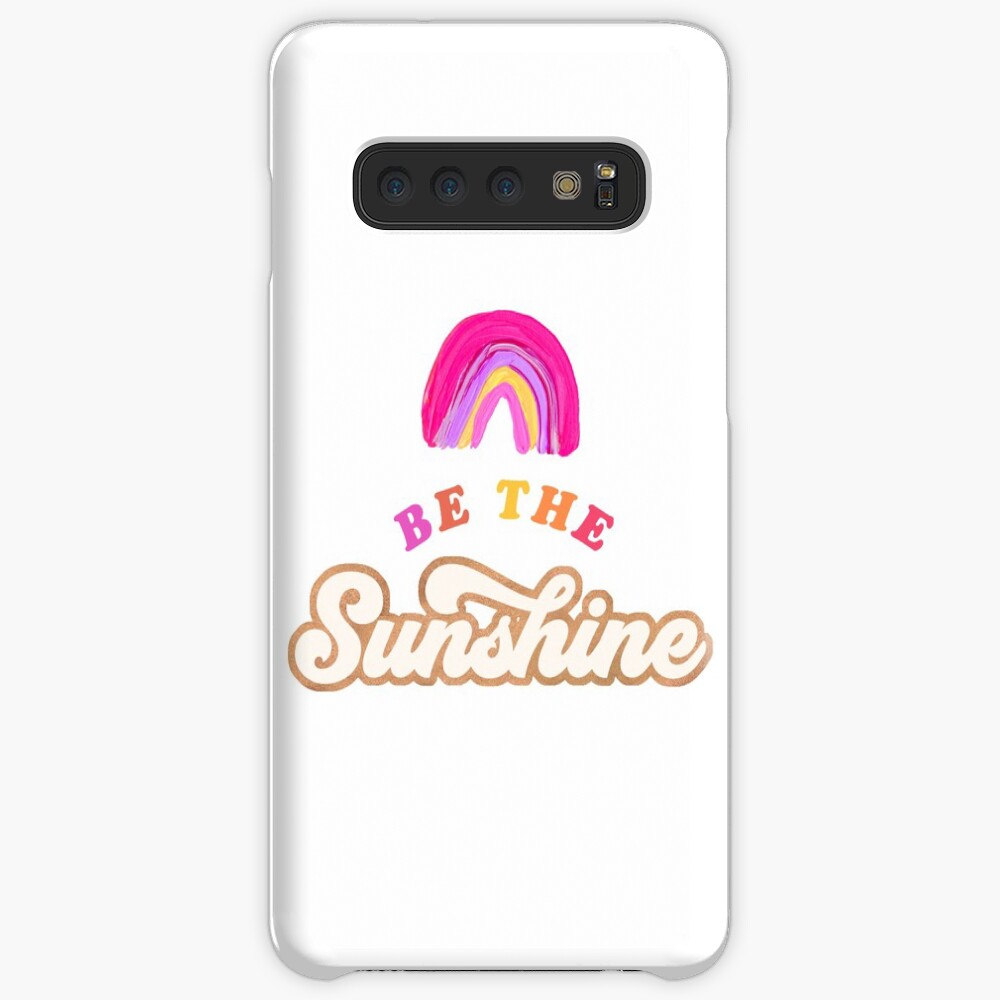 Sei der Sonnenschein - Pink Palette Hülle & Klebefolie für Samsung Galaxy