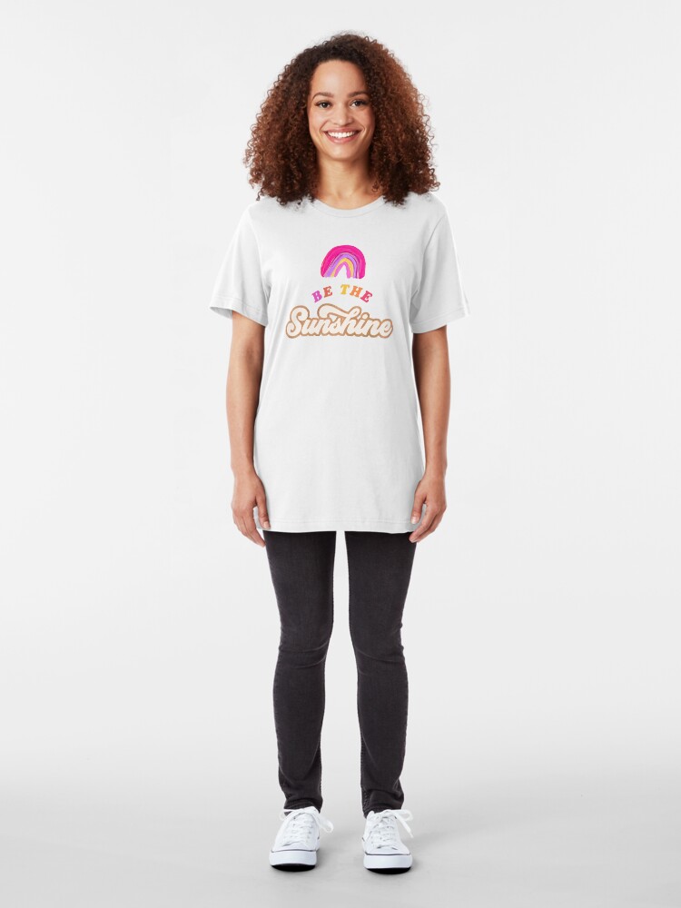 Alternative Ansicht von Sei der Sonnenschein - Pink Palette Slim Fit T-Shirt