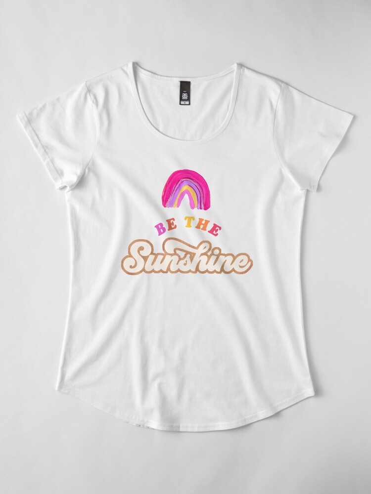 Alternative Ansicht von Sei der Sonnenschein - Pink Palette Premium Rundhals-Shirt