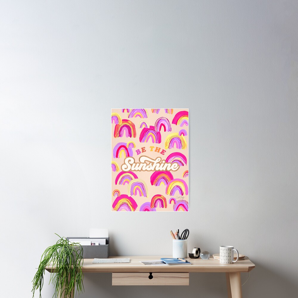 Sei der Sonnenschein - Pink Palette Poster