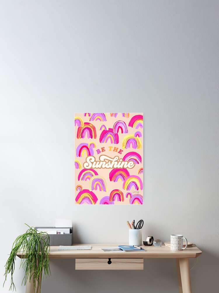 Alternative Ansicht von Sei der Sonnenschein - Pink Palette Poster