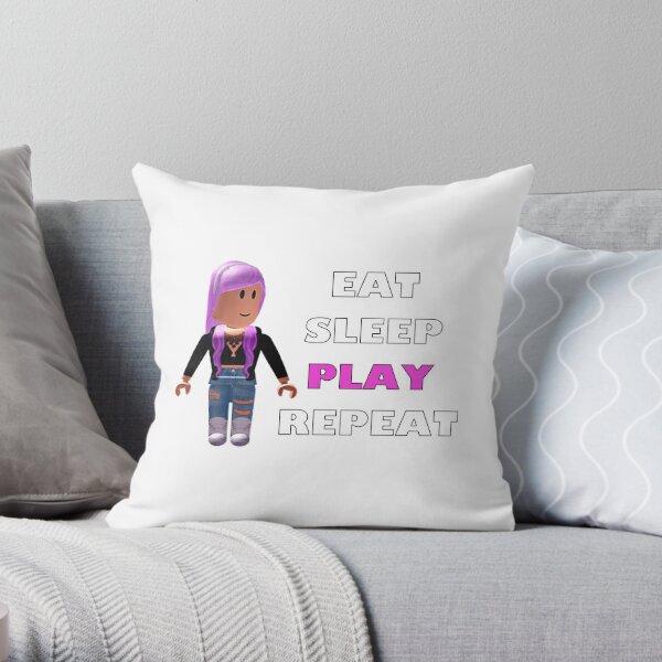 Roblox Noob Pillows Cushions Redbubble - roblox find the noobs 2 rock noob roblox robux kazan