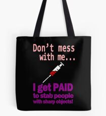 Women's funny nurse geek funny nerd Tote Bag