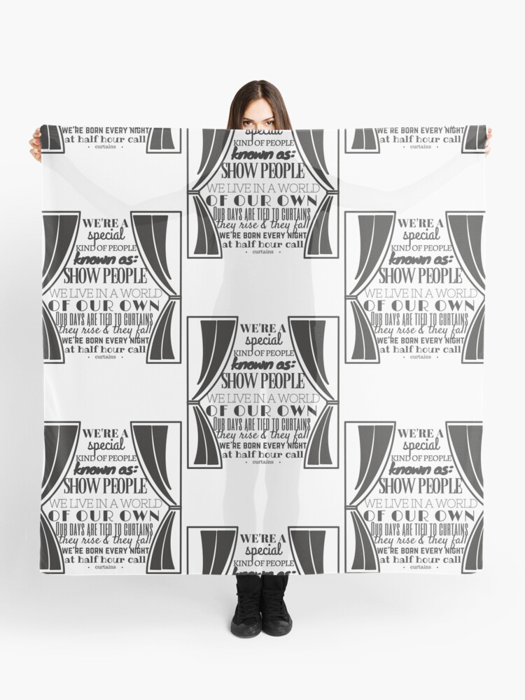 Show People Curtains Scarf By Samanthalee33 Redbubble