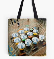 Outdoor Cafe on a Plaza Tote Bag
