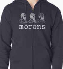 Inspired by Princess Bride - Plato - Aristotle - Socrates - Morons - Movie Quotes - Comedy Zipped Hoodie