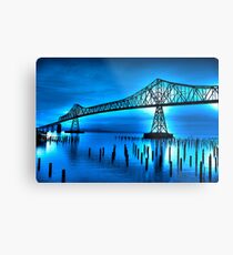 Blue Bridge Metal Print