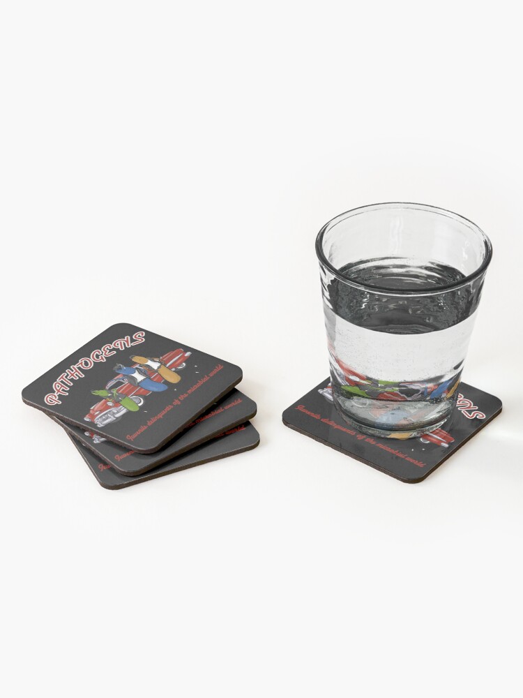 Alternate view of Greaser Pathogens Coasters (Set of 4)