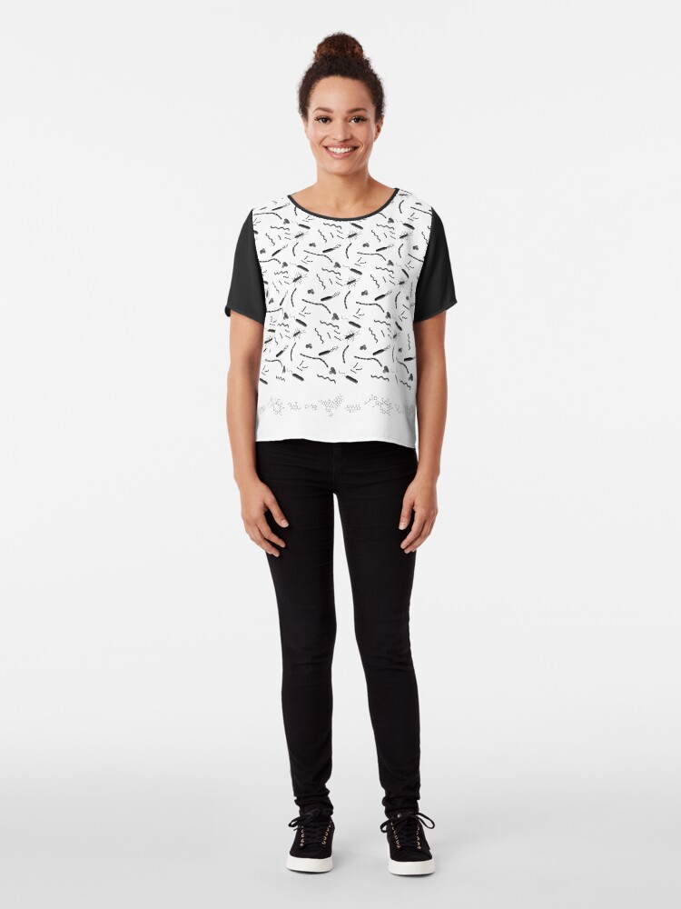 Alternate view of Bacteria and Antibiotics Chiffon Top