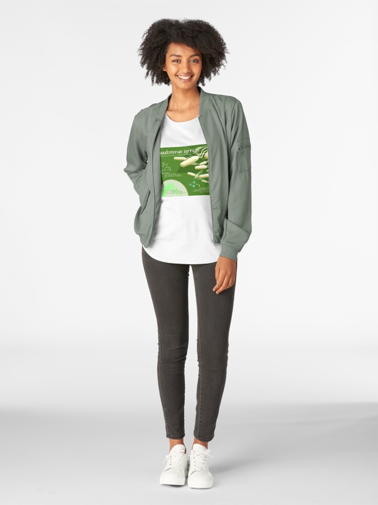 Alternate view of Pseudomonas syringae Premium Scoop T-Shirt