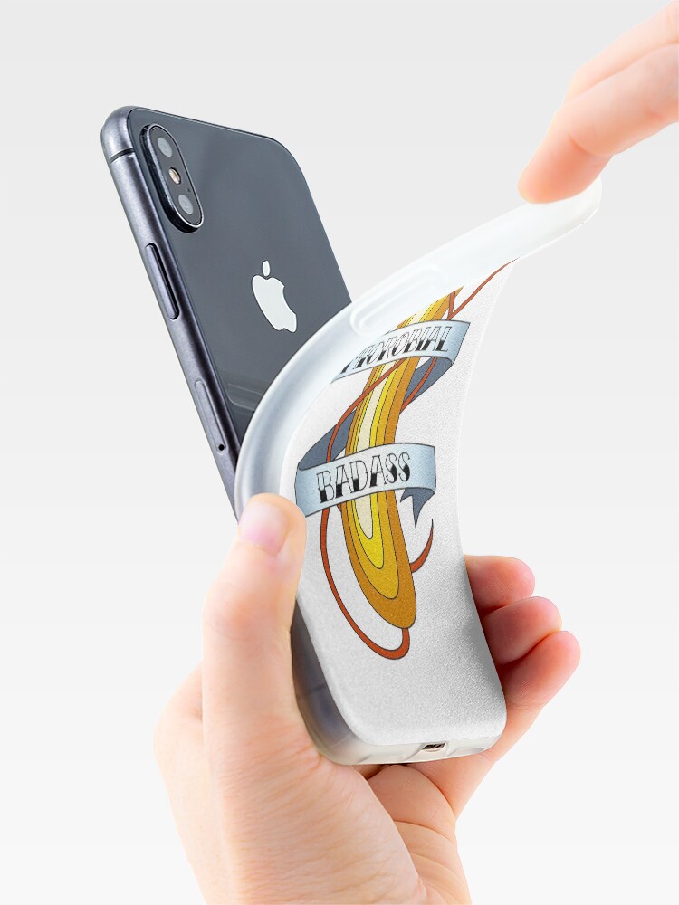 Alternate view of Microbial Badass Tattoo - full colour iPhone Case & Cover