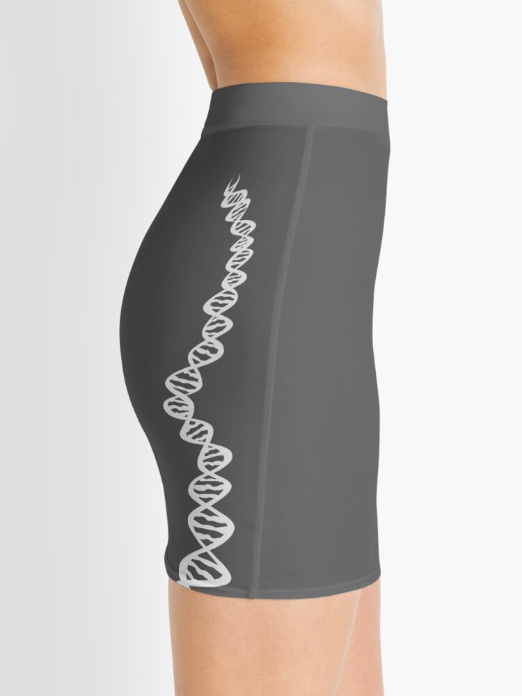 Alternate view of DNA strand - white Mini Skirt