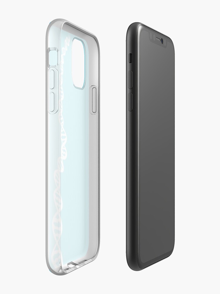 Alternate view of DNA strand - white iPhone Case & Cover