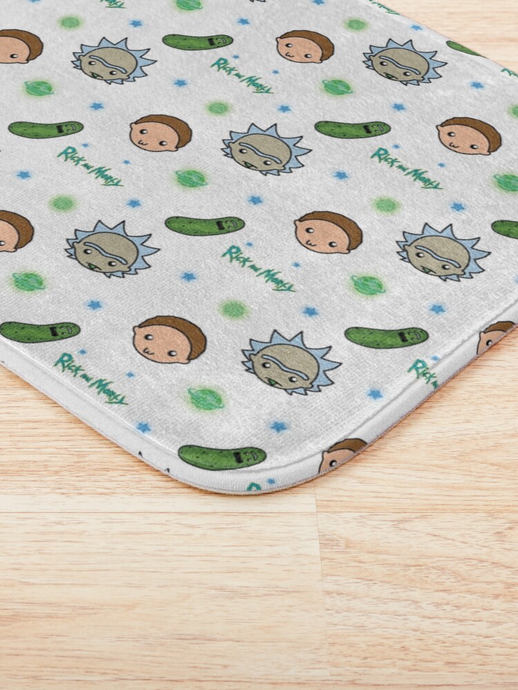 Alternate view of Rick and Morty space adventure Bath Mat