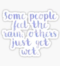 Rain Quote Sticker