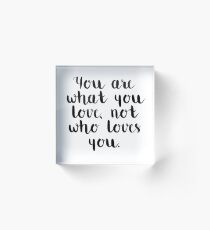 Fall Out Boy Lyric Acrylic Block