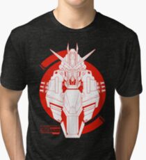 GAT-X105B Build Strike Gundam Tri-blend T-Shirt