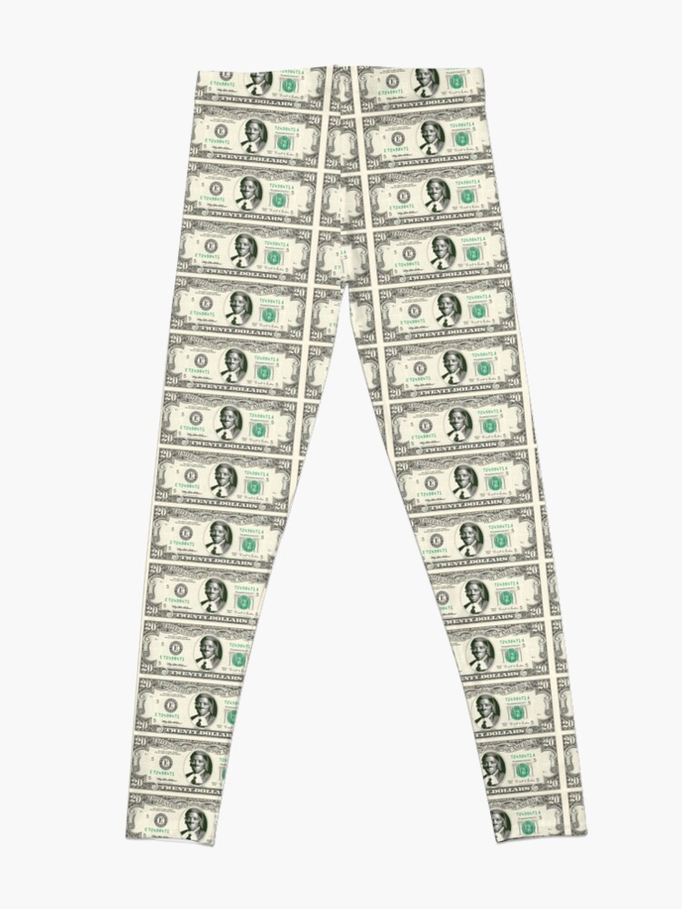 Alternate view of harriet tubman dollar Leggings
