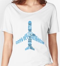 Piccadilly Line Service to Heathrow Women's Relaxed Fit T-Shirt