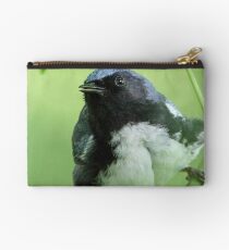 Black-throated Blue Warbler Zipper Pouch