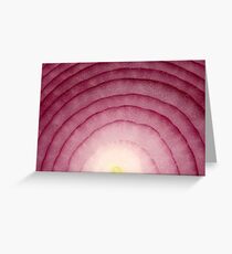 Red Onion Sunset Greeting Card