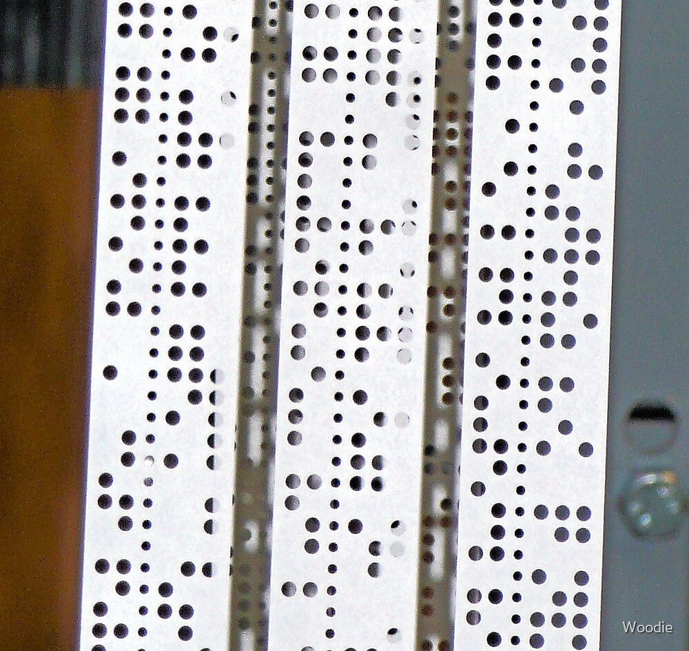 "Punched Paper Tape" by Woodie Redbubble