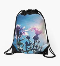 Cirsium vulgare Drawstring Bag