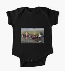 Media Floods Short Sleeve Baby One-Piece