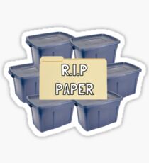 R.I.P Paper Sticker