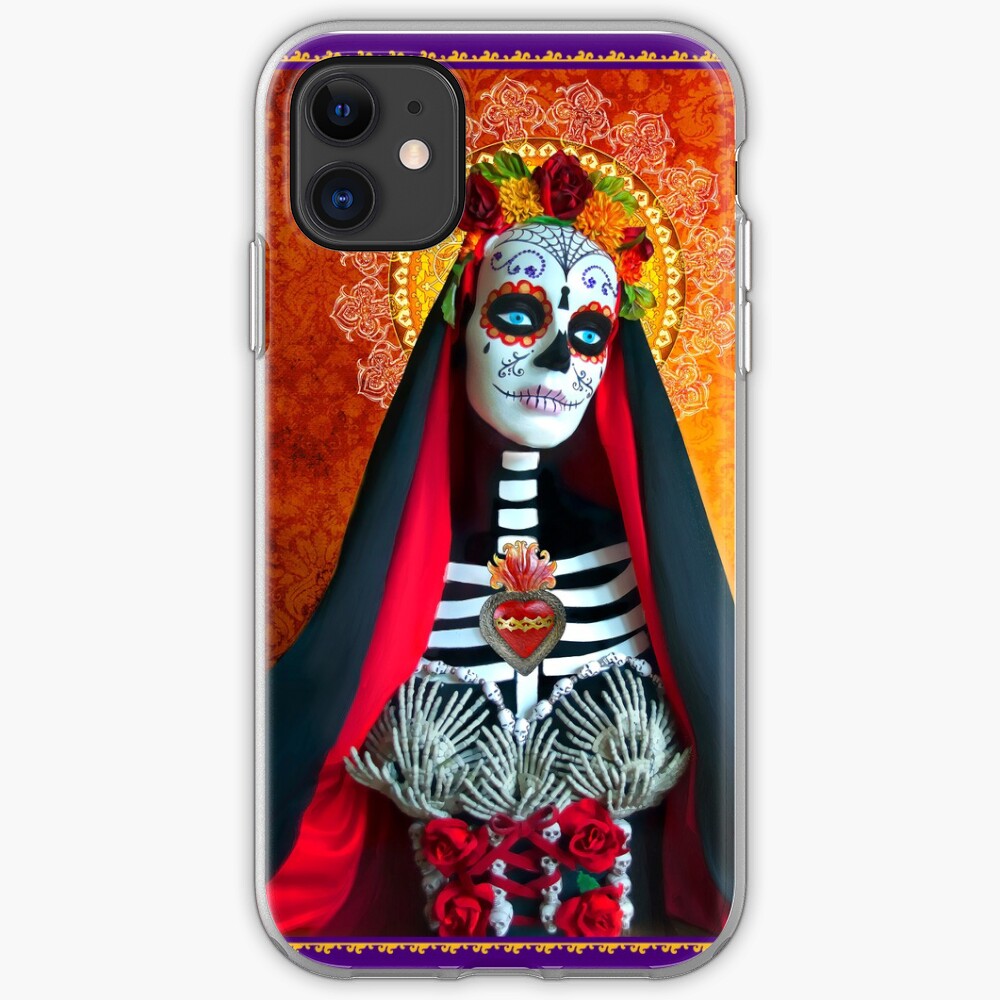 Dia de Los Muertos Couple of Skeleton Lovers iPhone 11 case Dia de Los Muertos Couple of Skeleton Lovers iPhone 11 case