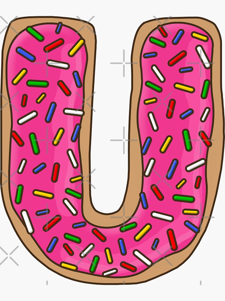 Donut Alphabet U Embroidery | Embroidery