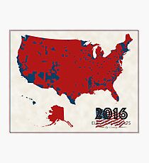 2016 Election Results Photographic Print
