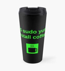 Linux sudo yum install coffee Travel Mug