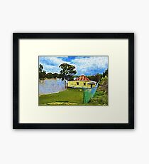 Flooding in Warwick QLD today. 28 Jan 2013 Framed Print