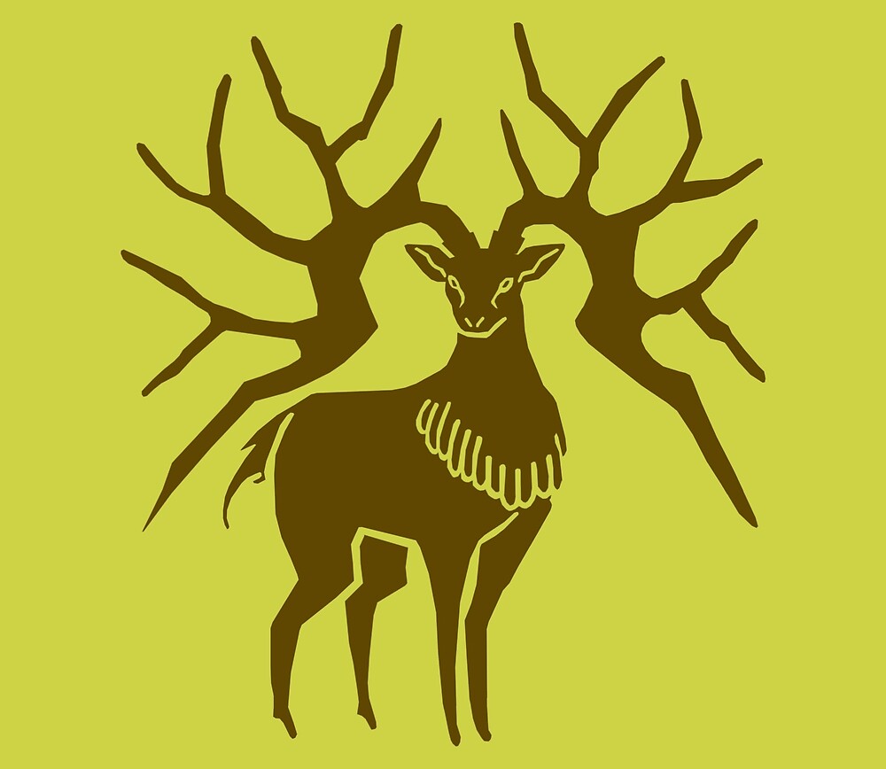 Golden Deer Logo Version 1 By Angelialucis Redbubble 0781