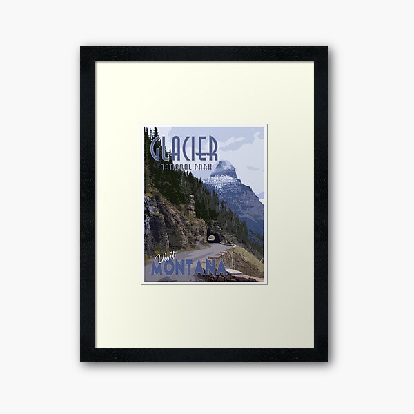 Glacier National Park Framed Art Print
