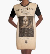 Shakespeare First Folio Front Piece Graphic T-Shirt Dress