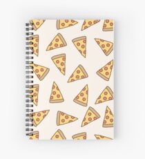 Cute Tumblr Pizza Pattern Spiral Notebook