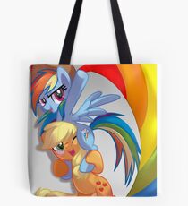 Lovewins with Rainbow Dash and AJ Tote Bag