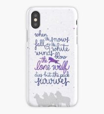 The lone wolf iPhone Case