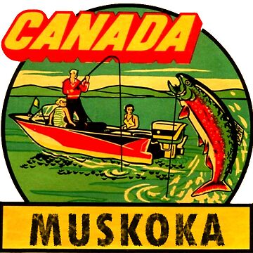 Muskoka Ontario Canada Vintage Travel Decal | Sticker