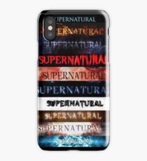 Supernatural intro seasons 1-10 iPhone Case/Skin