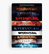 Supernatural Intro Jahreszeiten 1-10 Leinwanddruck