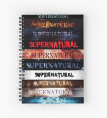 Supernatural intro seasons 1-10 Spiral Notebook