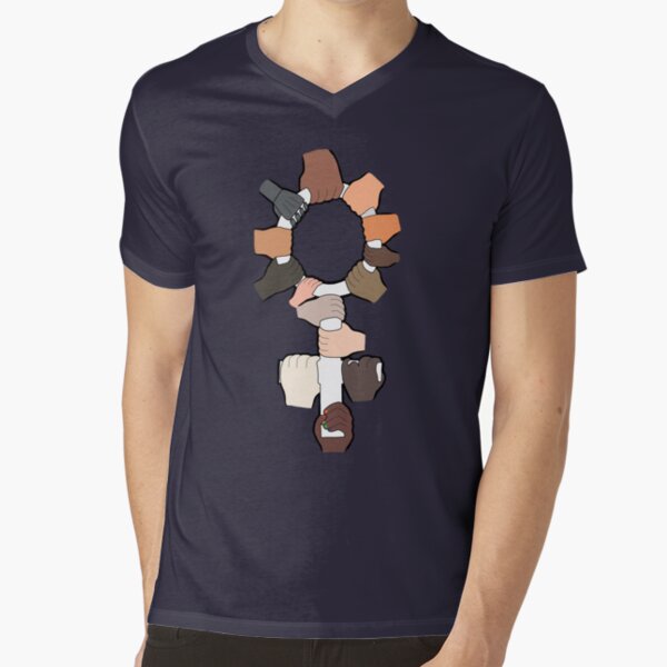 Intersectional Clear V-Neck T-Shirt