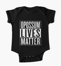 Opossum Lives Matter Short Sleeve Baby One-Piece