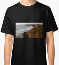 Sunset along Porth Towan Cliff Path Classic T-Shirt