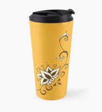 Climbing Lotus on Saffron Travel Mug