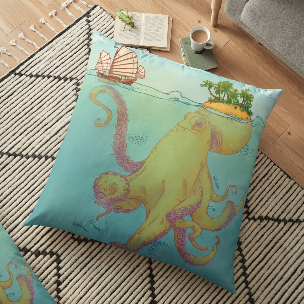Oct'Island Floor Pillow